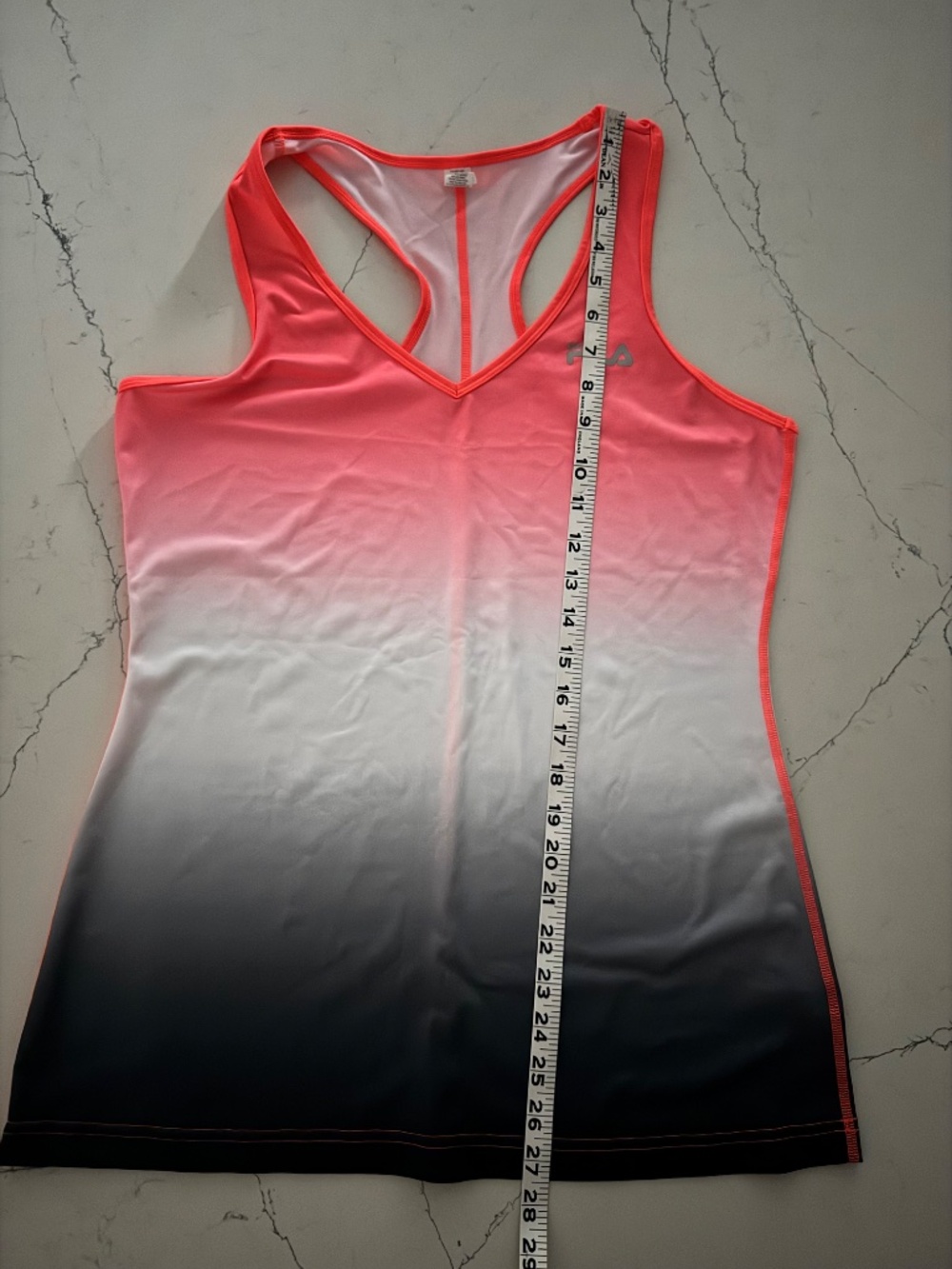Fila Pink Sleeveless Fitted Tank Top - Picture 7 of 8